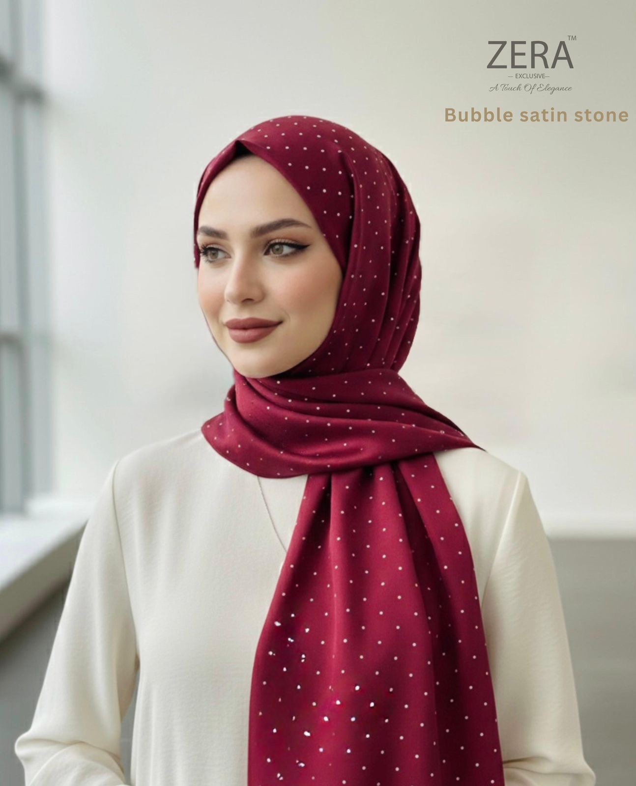 ZERA BUBBLE SATIN STONE